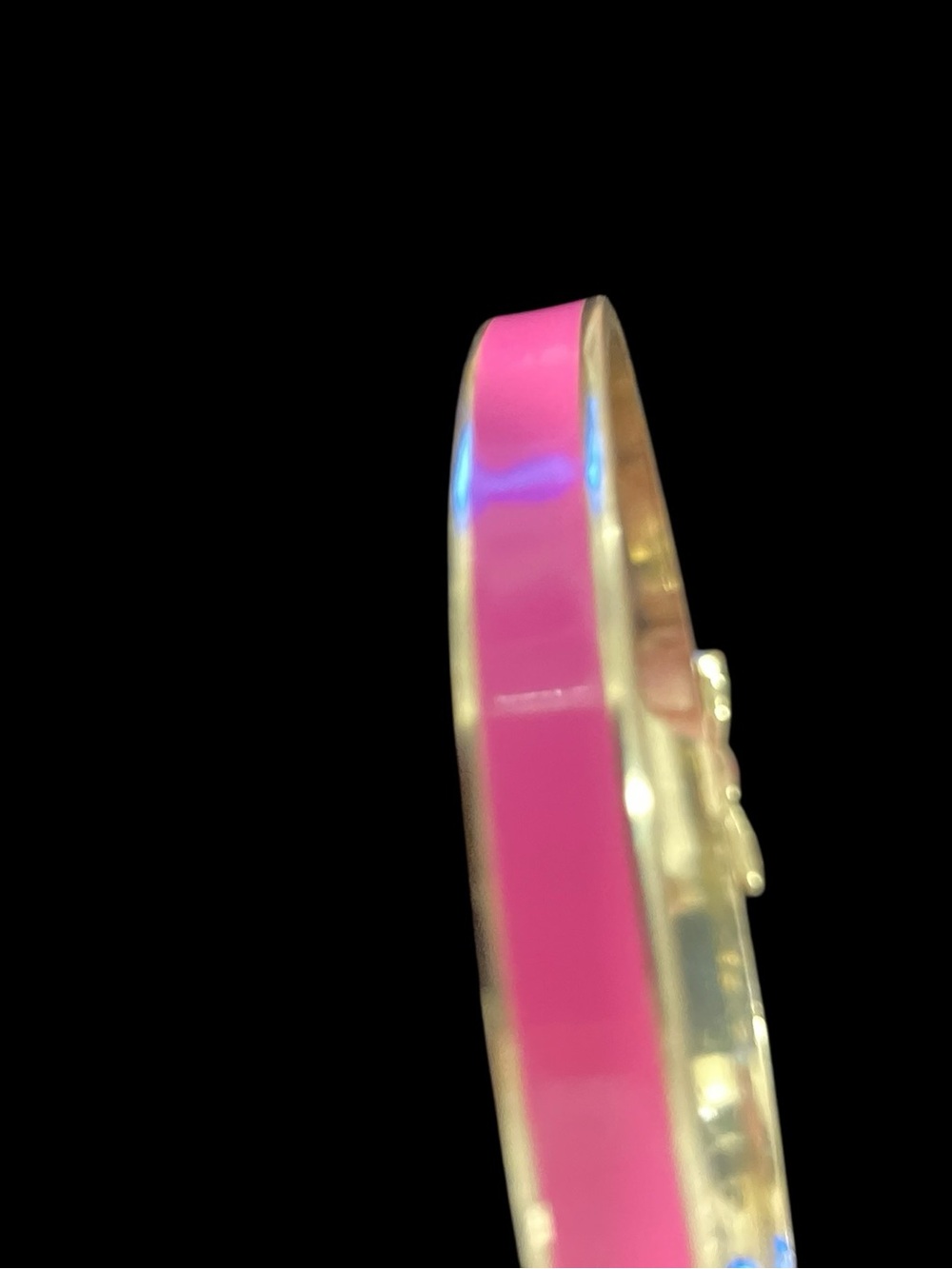 Kate Spade New York Enamel Bow Bangle Bracelet Pink retired - Picture 6 of 8